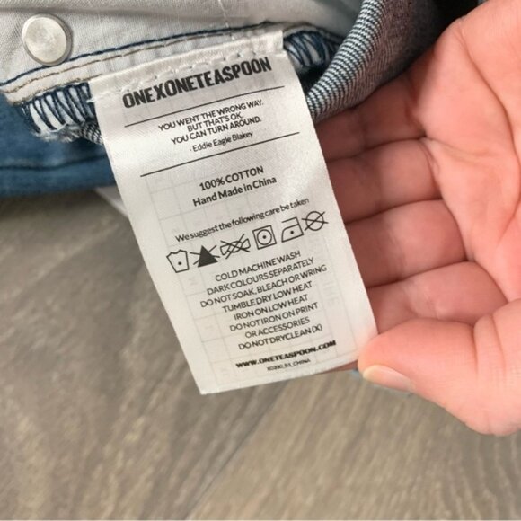 Free People One Teaspoon Freebirds Skinny Jeans Distressed Zip Ankle low rise - Picture 13 of 16